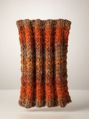 Handknit Warm Tones Cowl